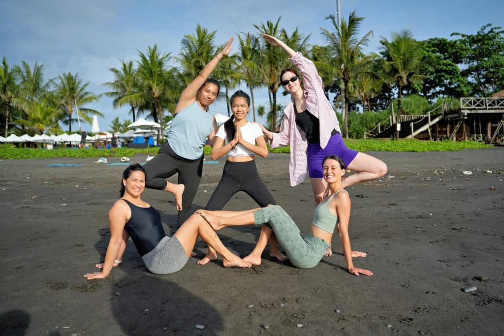Sunrise Beach Yoga Session