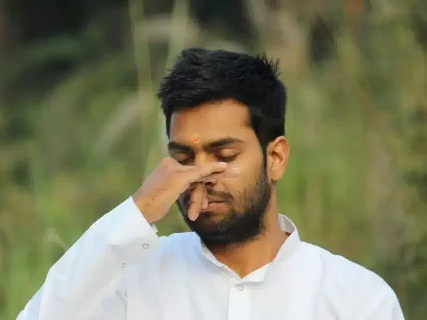 Sandeep ji - doing pranayama