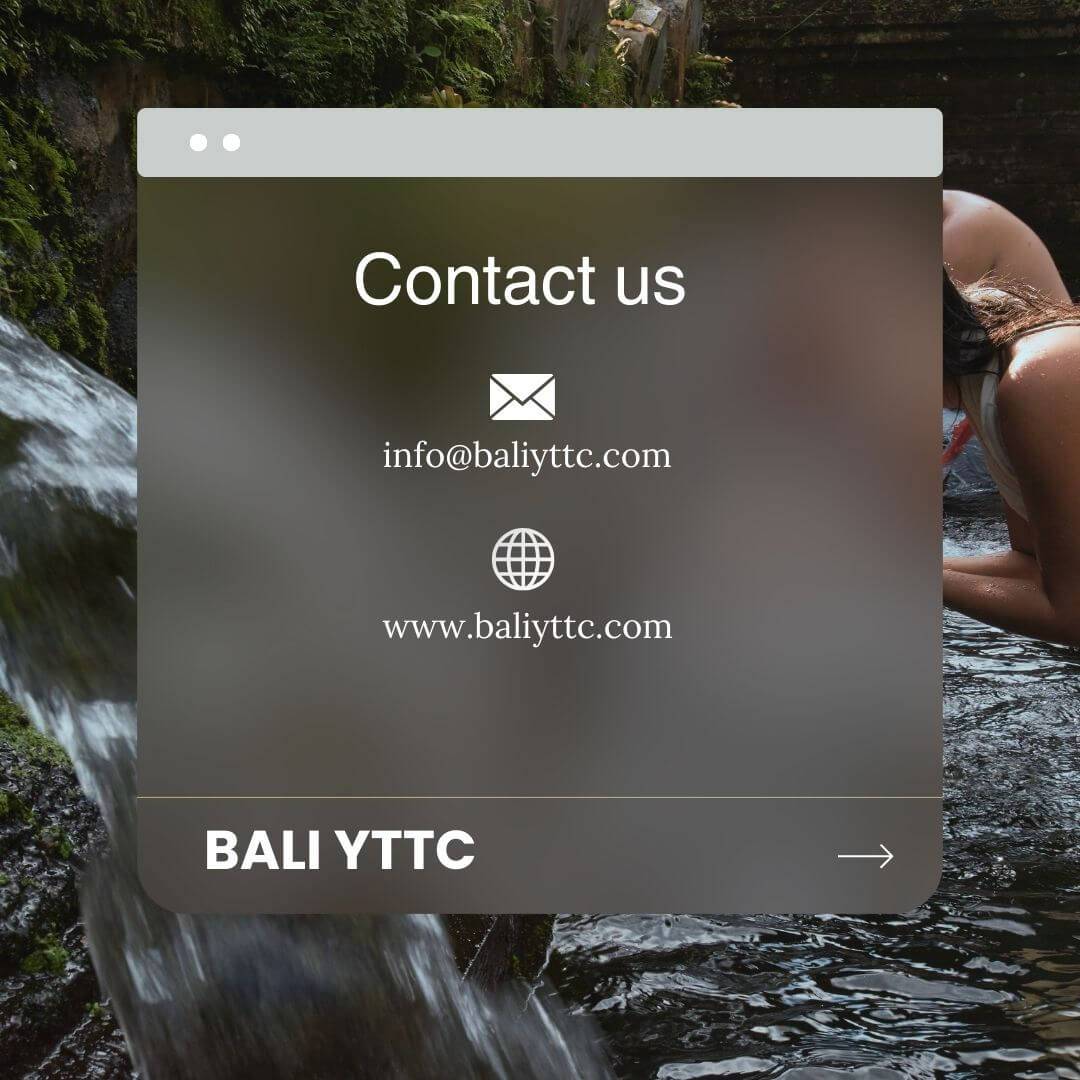 home 16 contact us at Bali yttc